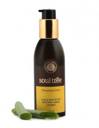 Lapte demachiant cu aloe si apa de trandafir, 150ml - Soultree