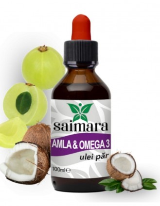 Ulei de par Amla & Omega 3, 100ml - Saimara