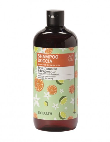 Sampon, gel de dus cu flori de portocal si bergamota, 500ml – Family Bioearth