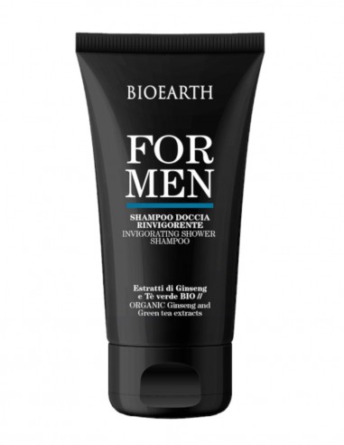 Sampon si gel de dus revigorant pentru barbati, 200ml – For Men Bioearth